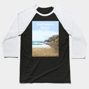 Portreath Cornwall. Cornish gift. Travel poster Baseball T-Shirt